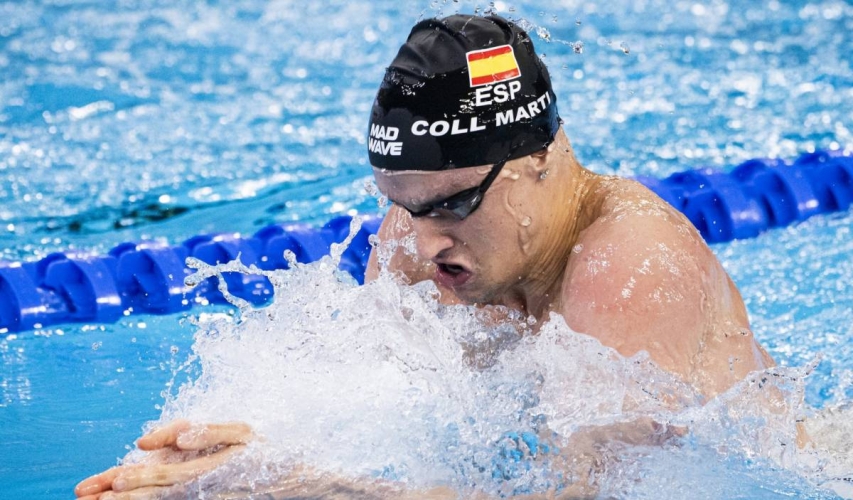 Carles Coll, rècord d'Espanya dels 200 braça i a la final del Mundial