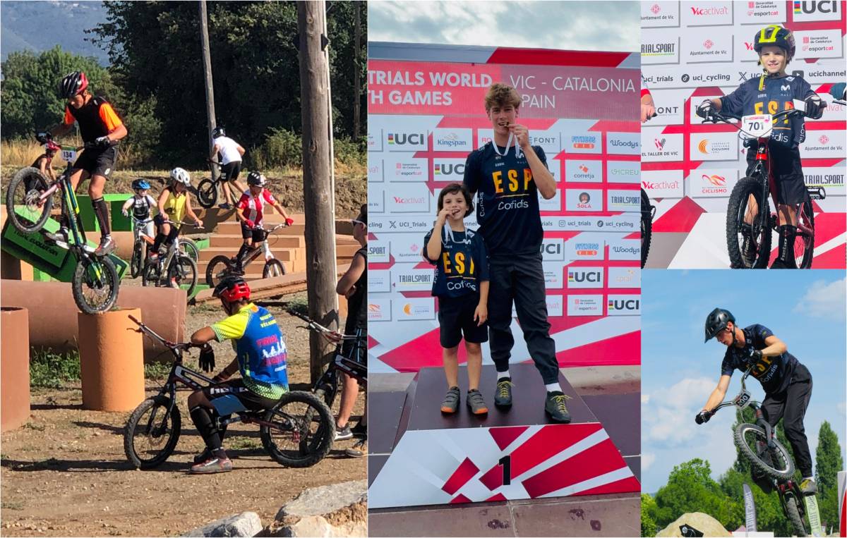 Dos joves de Vilamajor al podi d'un campionat mundial de bici trial