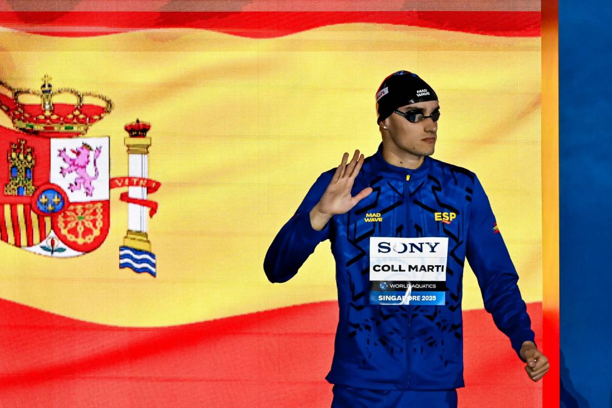 Carles Coll, setè en la final dels 200 braça al Mundial de Singapur