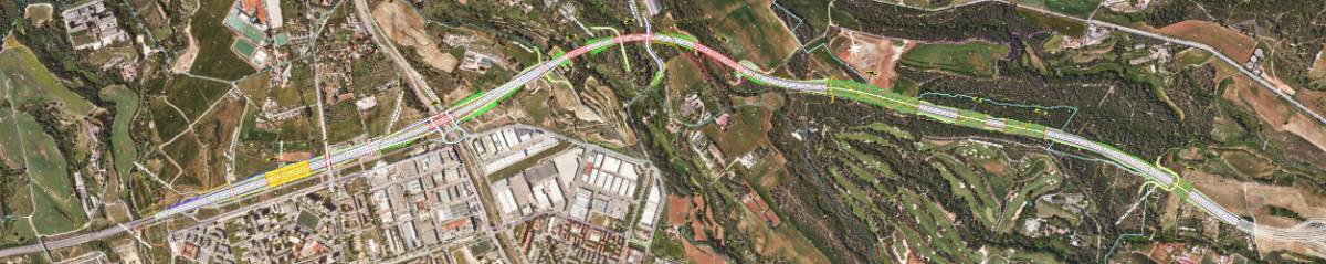 El traçat en el seu tram a Terrassa, segons la previsió del consistori egarenc - Cedida El traçat en el seu tram a Terrassa, segons la previsió del consistori egarenc