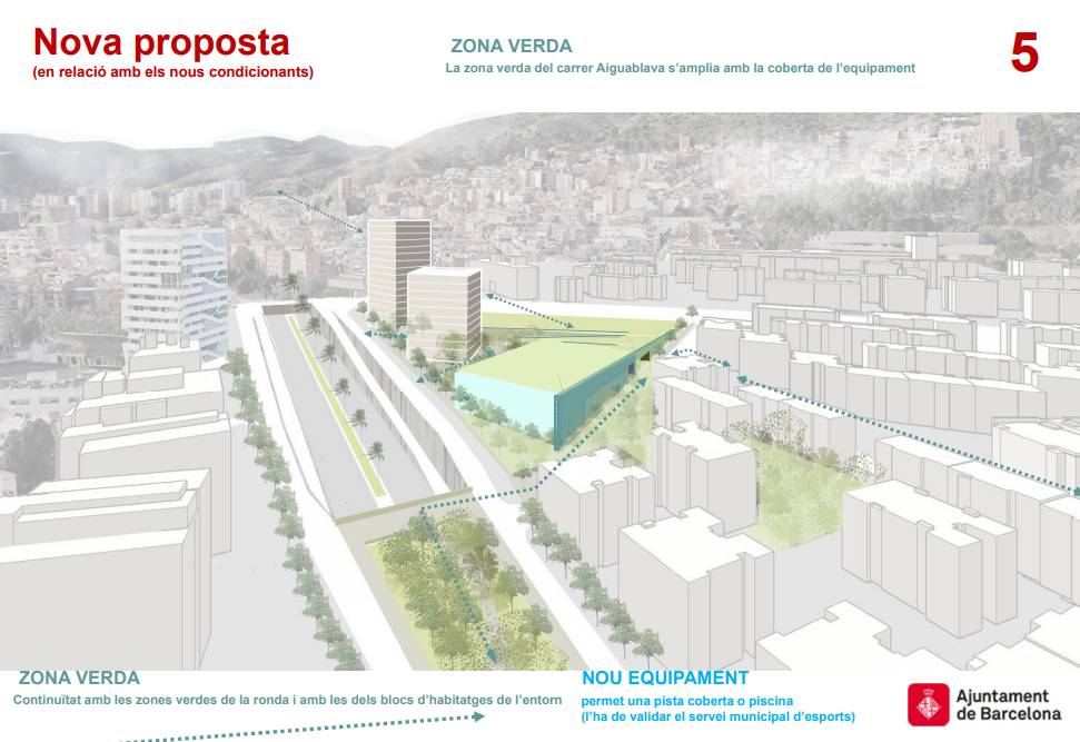 Proposta de construcció de dos edificis i un poliesportiu, en un document recent de l`Ajuntament