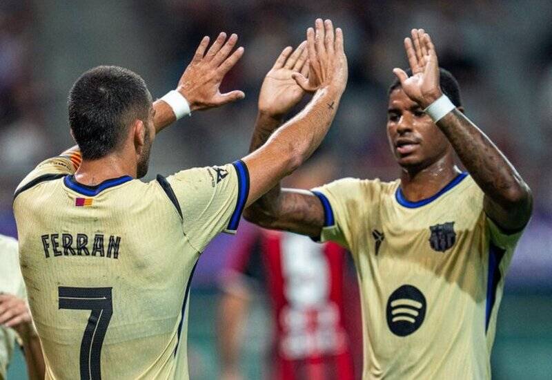 Rashford s'estrena amb la samarreta del Barça: el primer gol del davanter anglès