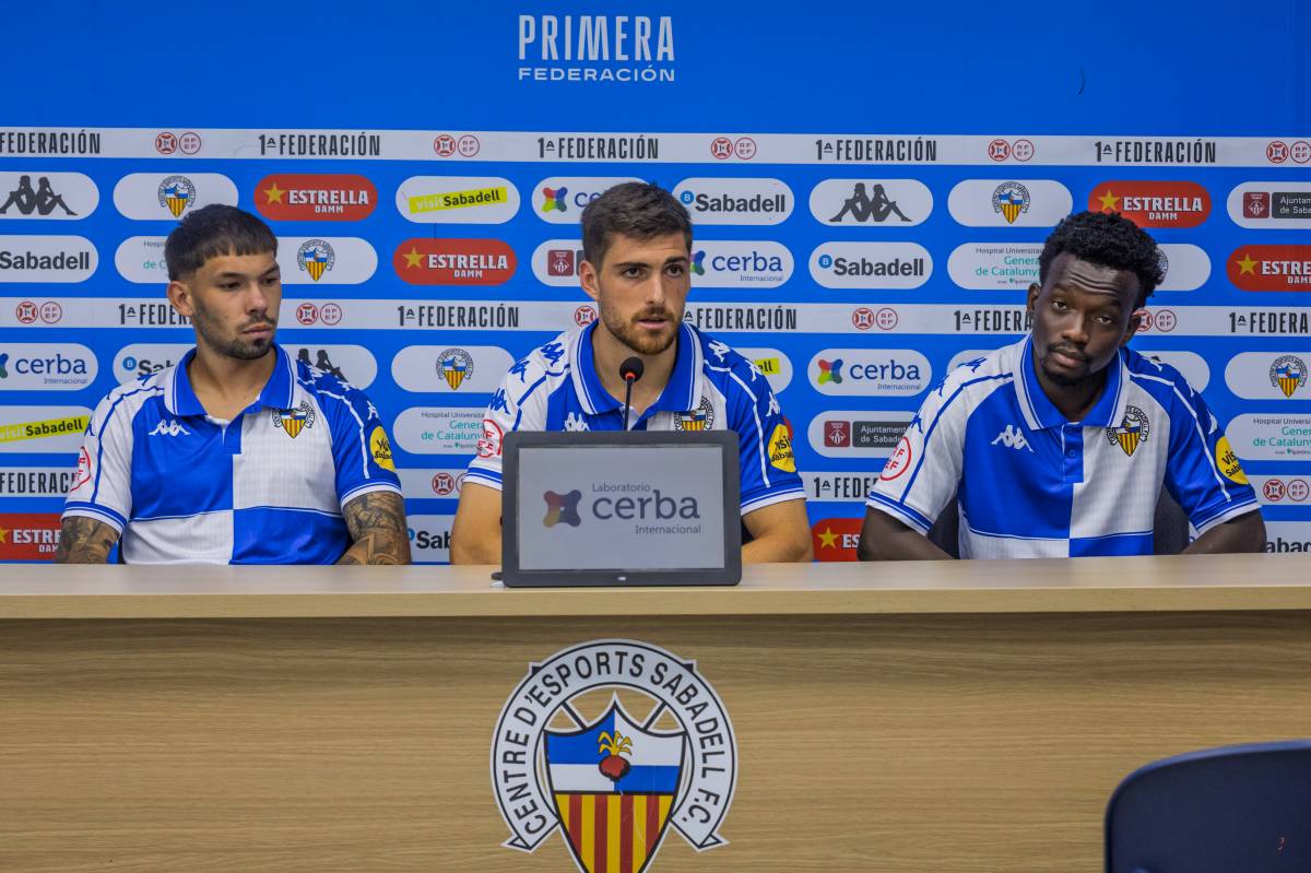 Astals, Coscia i Quadri, durant la presentació - Juanma Peláez