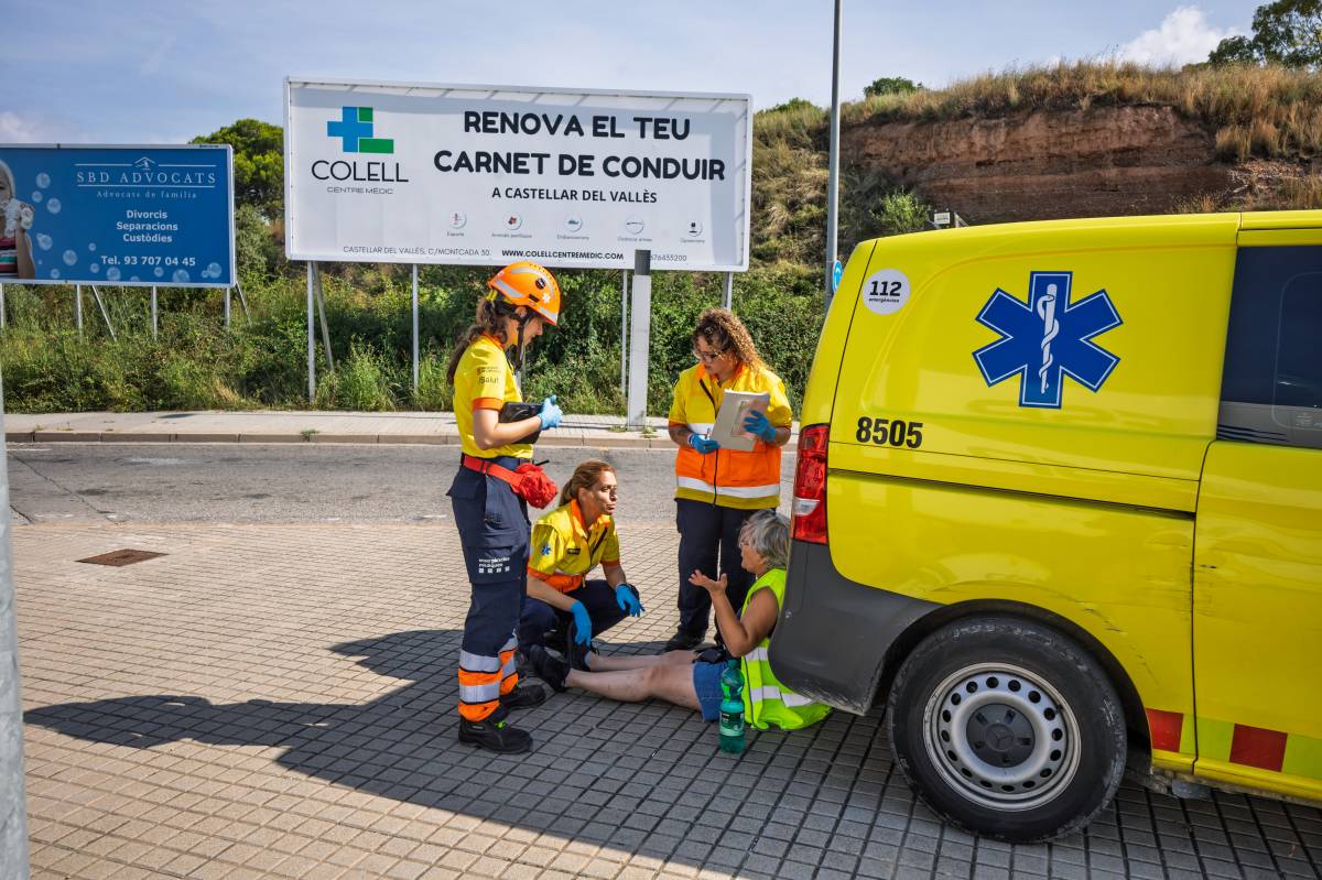 Un accident provoca llargues cues a la sortida de Sabadell