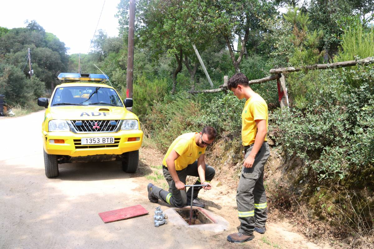 Obren franges de 80 metres a les Gavarres per prevenir grans incendis forestals