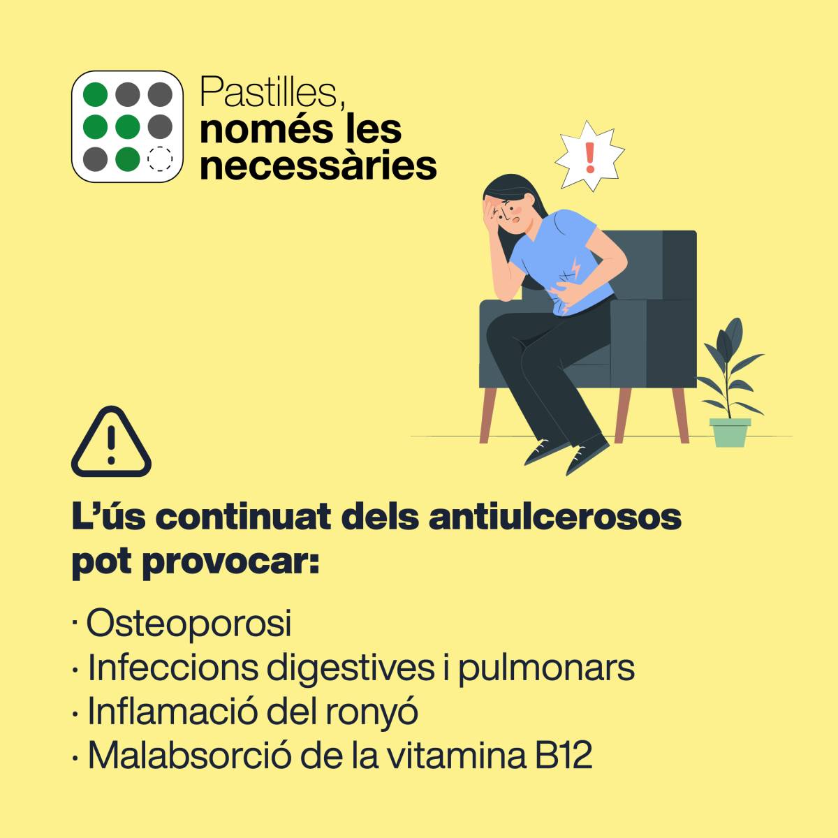 Una imatge de la campanya `Pastilles Necessàries` impulsada per la Generalitat