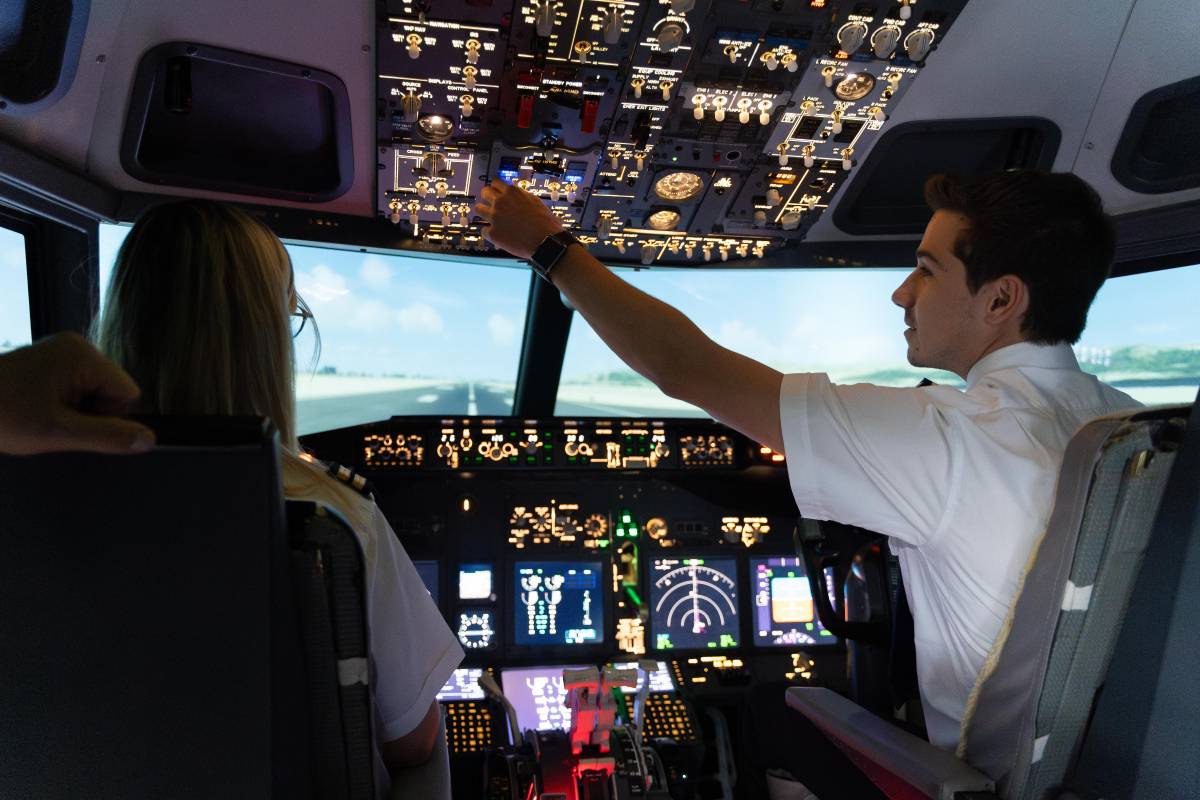 El simulador de la Barcelona Flight School - David Chao El simulador de la Barcelona Flight School