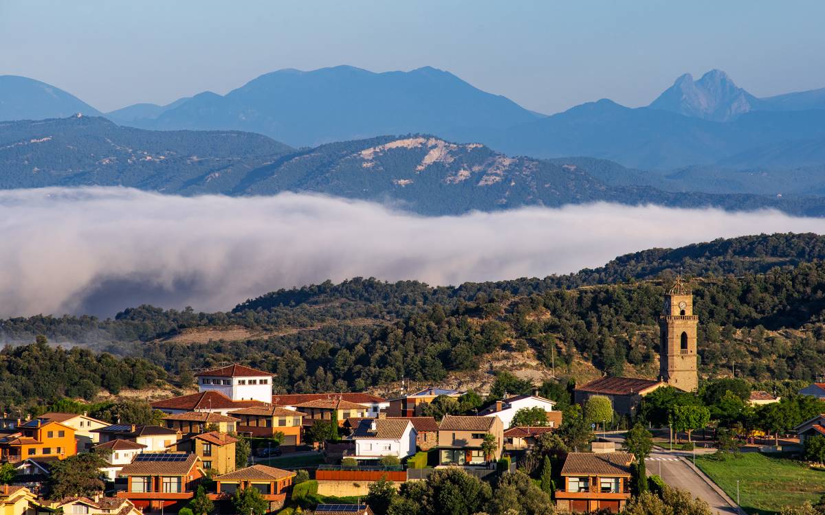 La boira vista des de l`Esquirol, juliol del 2025.