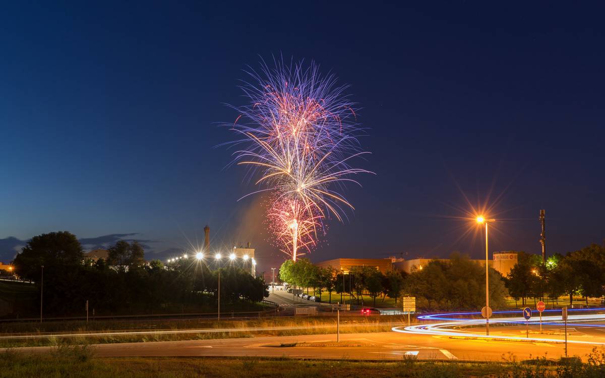 Castell de focs de la Festa Major de Vic, juliol del 2025.