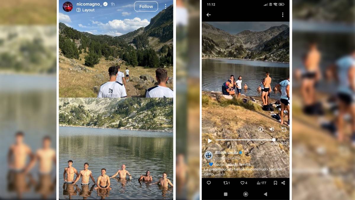 L`equip de l`Atlètic Lleida es va banyar a l`estany Baciver - Publicades per @david_gs5 L`equip de l`Atlètic Lleida es va banyar a l`estany Baciver