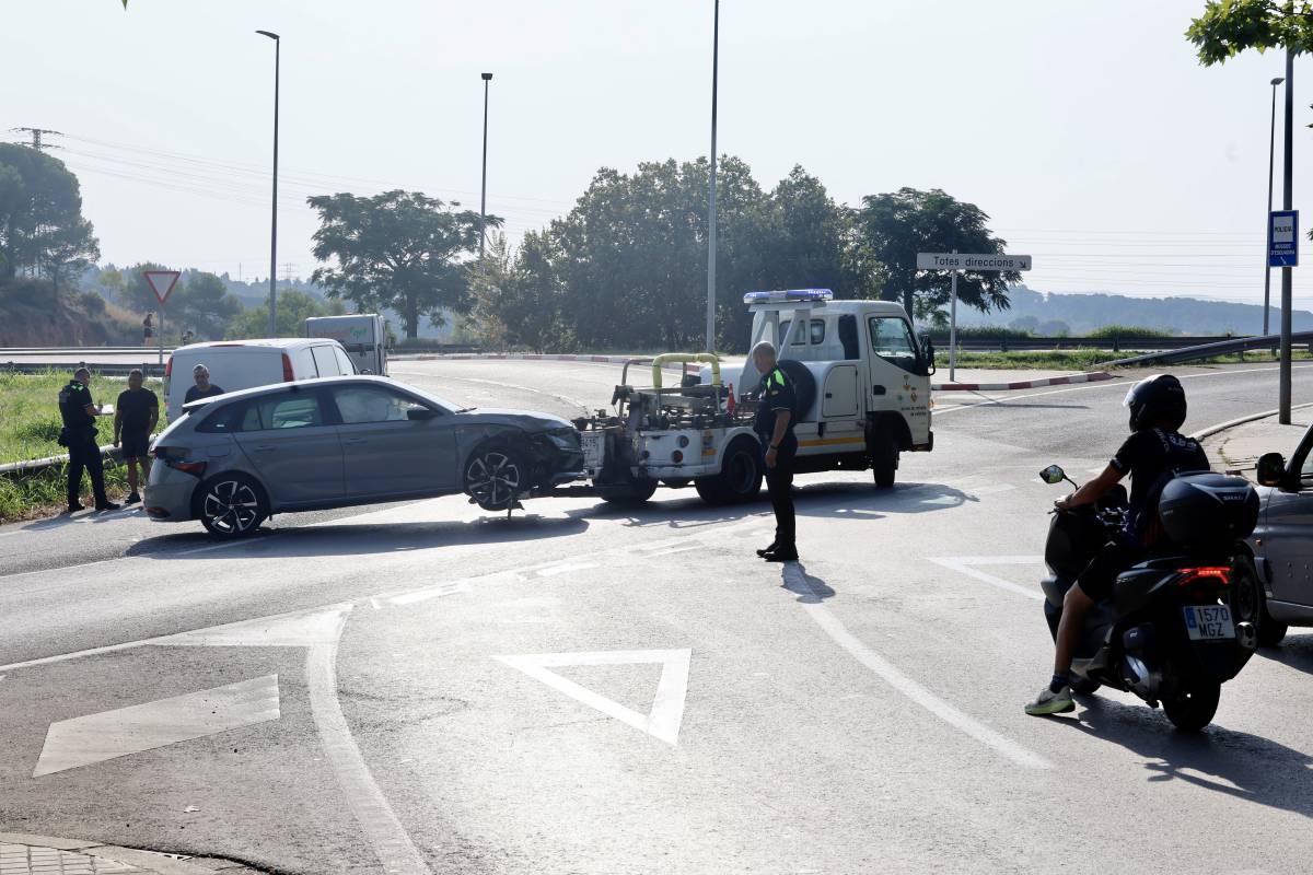 Accident a l`entrada de Sabadell