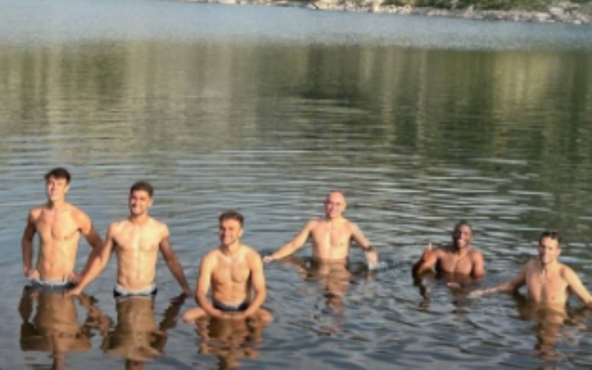 Jugadors de l’Atlètic Lleida, enxampats banyant-se als estanys de Baciver