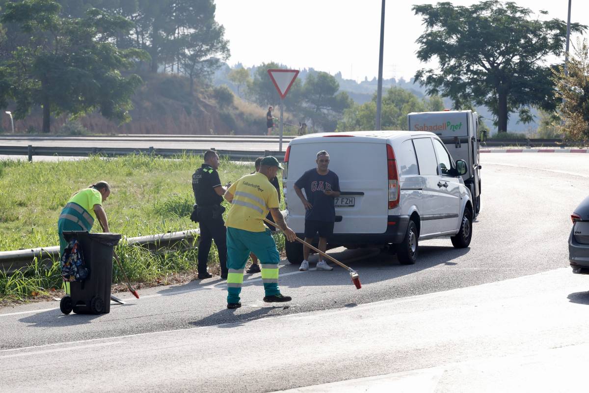Accident a l'entrada de Sabadell - Juanma Peláez