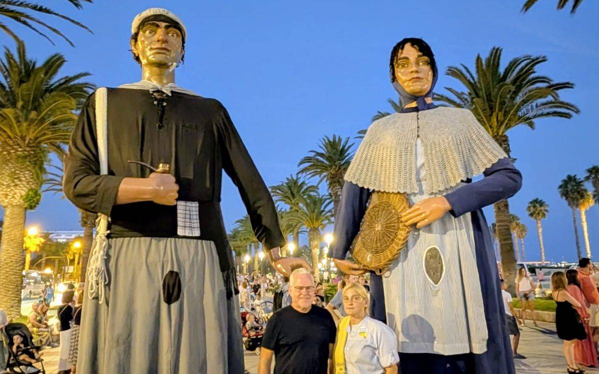 Els Gegants Pescadors de Salou tornen a escena després d'una acurada restauració