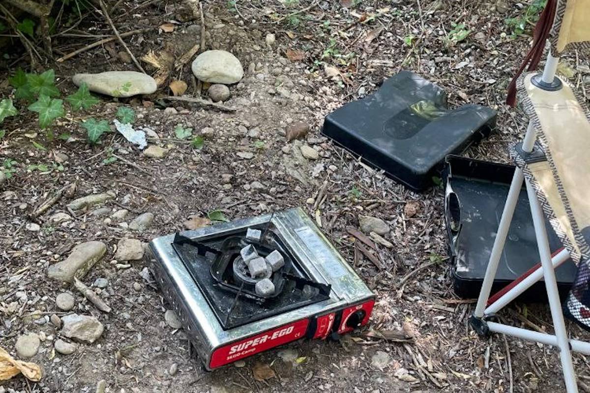 Imatge del fugonet a la Ribera Salada - Mossos Imatge del fugonet a la Ribera Salada