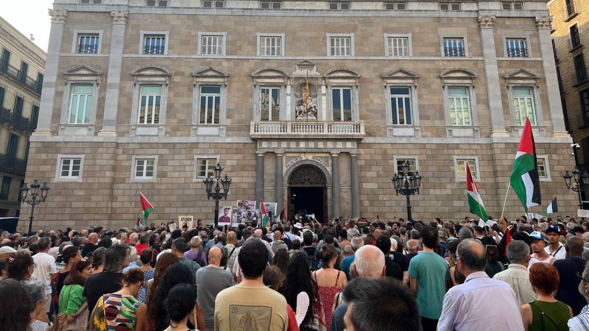 La indignació a Barcelona es regira davant l'assassinat de periodistes a Gaza