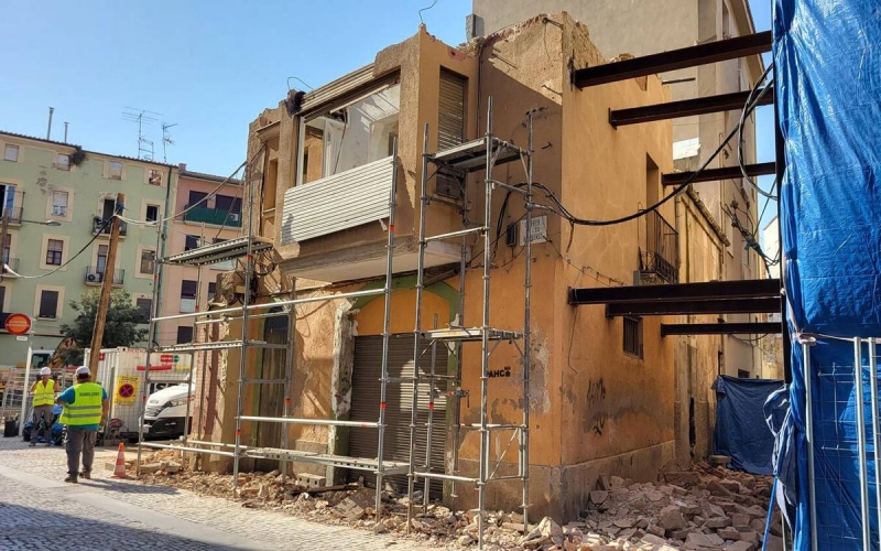 Manresa enderroca tres edificis al Centre Històric per seguretat i per impulsar habitatge assequible