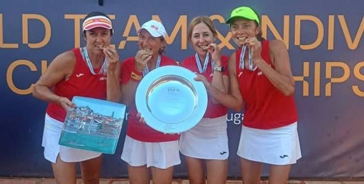 Yolanda Clemot, campiona del món +50 amb la selecció espanyola de tennis