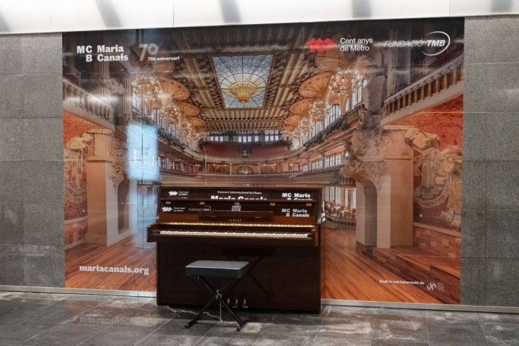 El metro de Barcelona aposta per la música: el piano de Diagonal ha tornat per quedar-se
