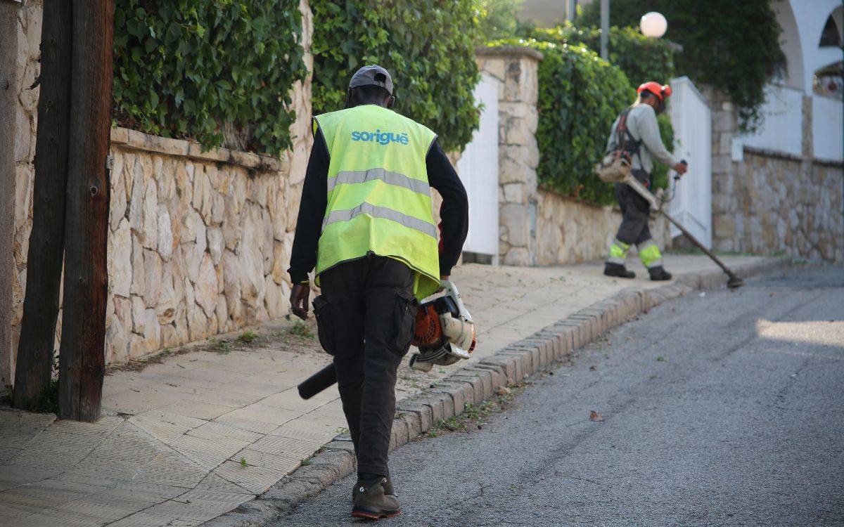 Tarragona posa en marxa un reforç en la neteja d'herbes dels carrers i places