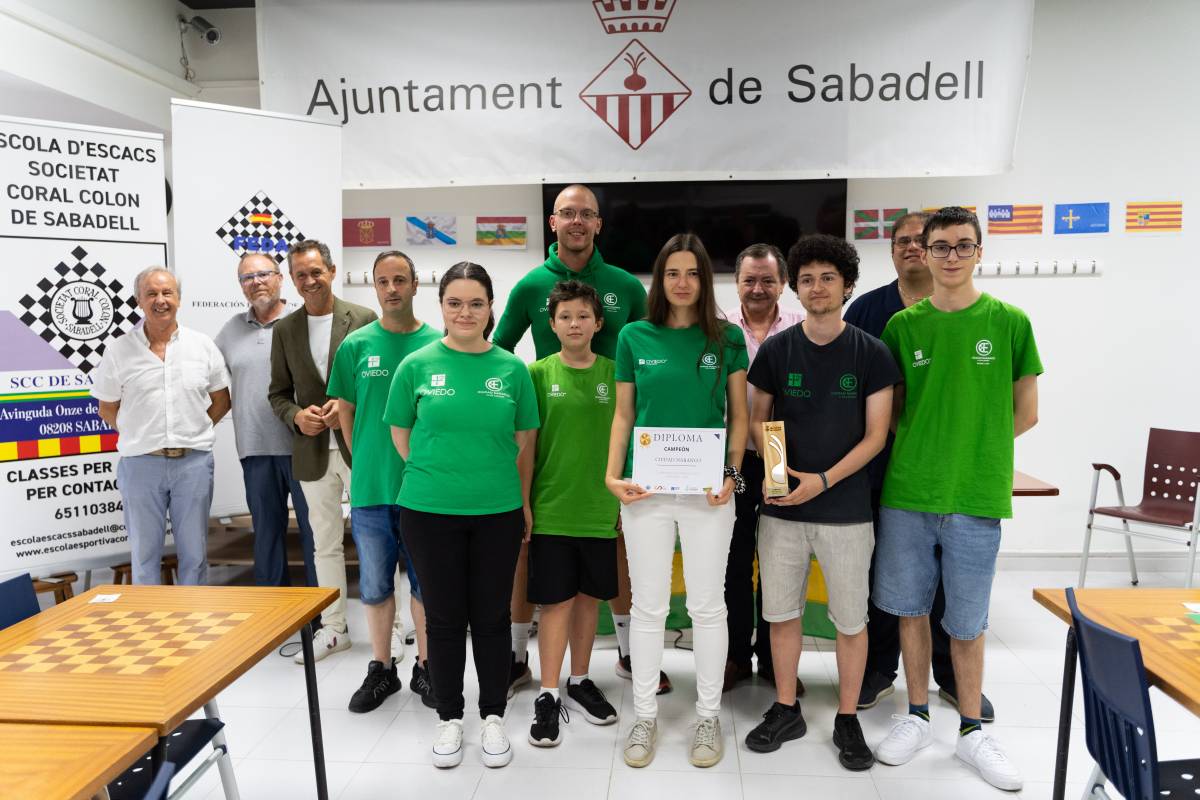 El Ciudad Naranco guanya el Campionat d'Espanya d'Escacs celebrat a Sabadell