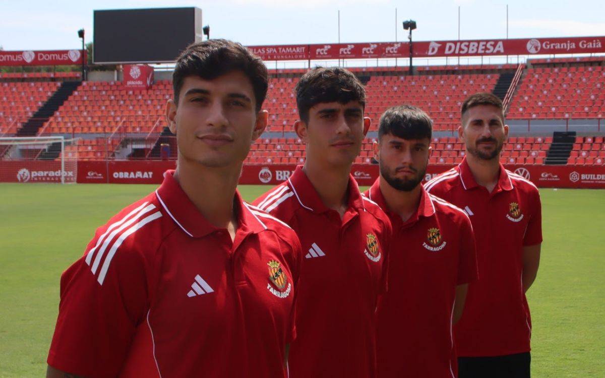 El Nàstic presenta els quatre capitans per a la nova temporada