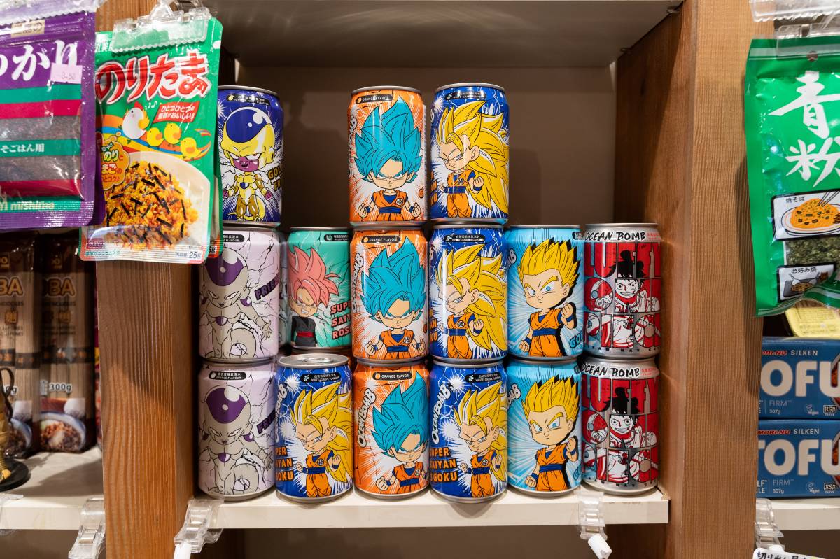 Productes del seu petit mercat asiàtic