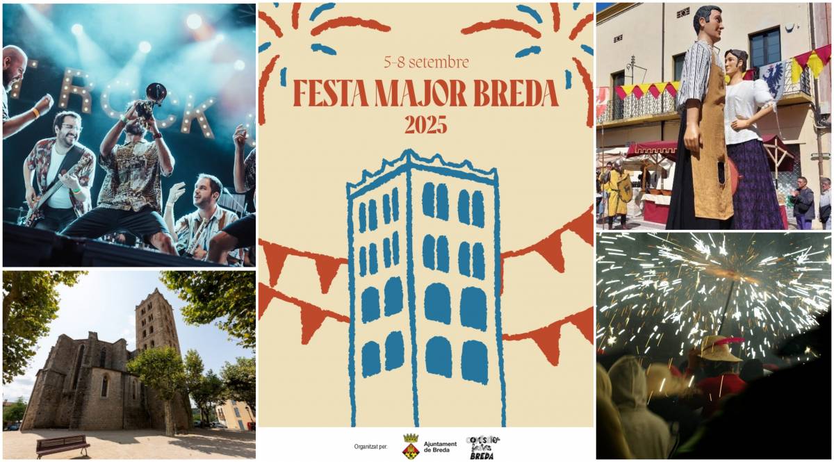 Festa Major de Breda 2025: programació, concerts i novetats