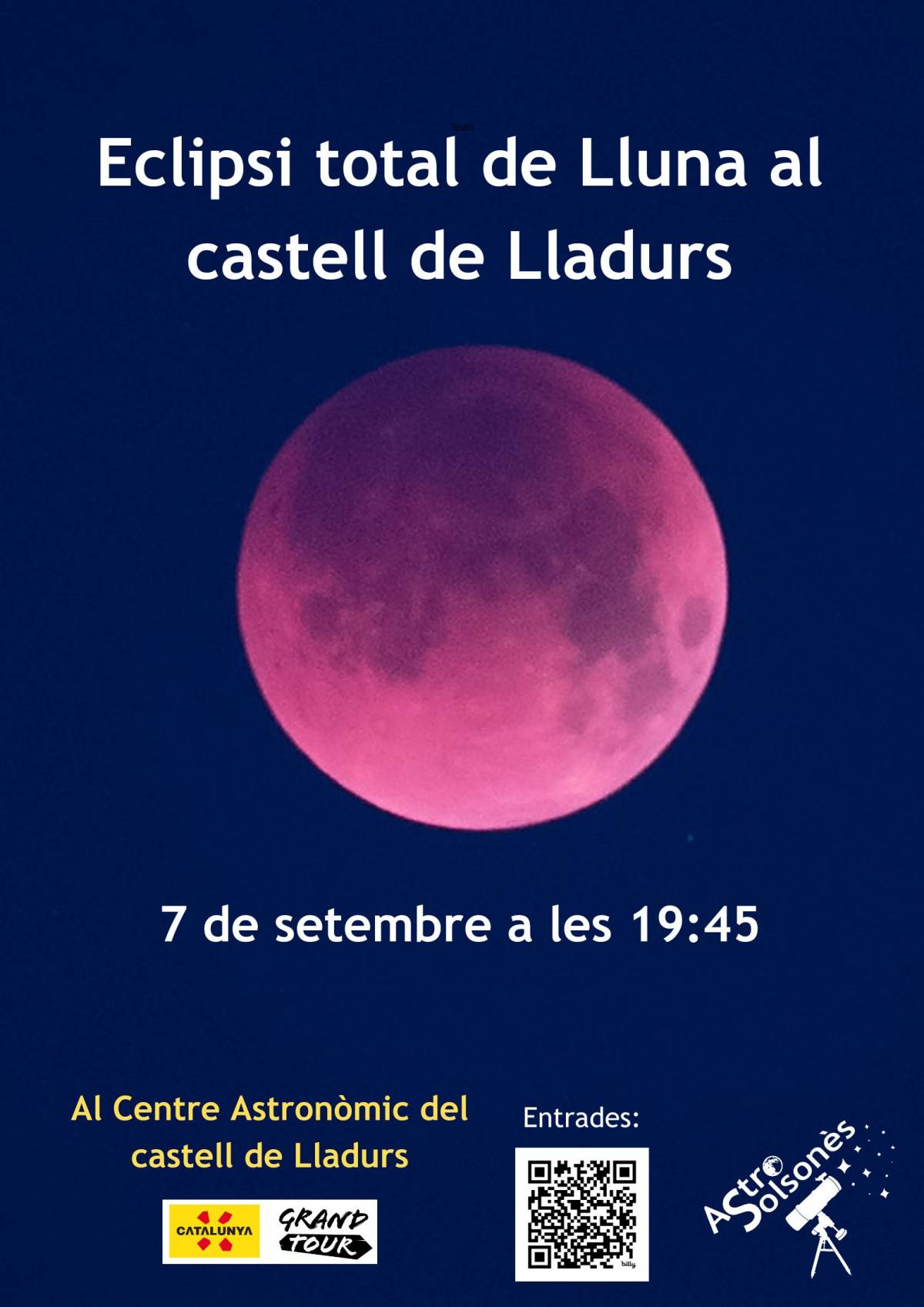Com veure el proper eclipsi total de lluna des de el Castell de Lladurs 