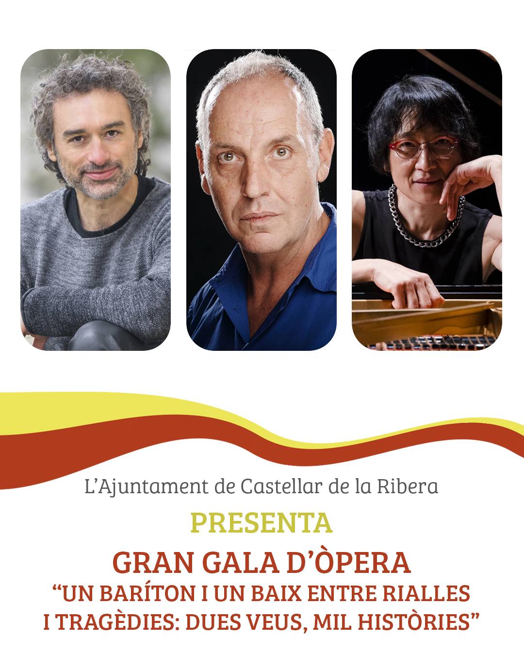 Gran Gala d’Òpera, un baríton i un baix entre rialles i tragèdies: dues veus, mil històries a Castellar de la Ribera