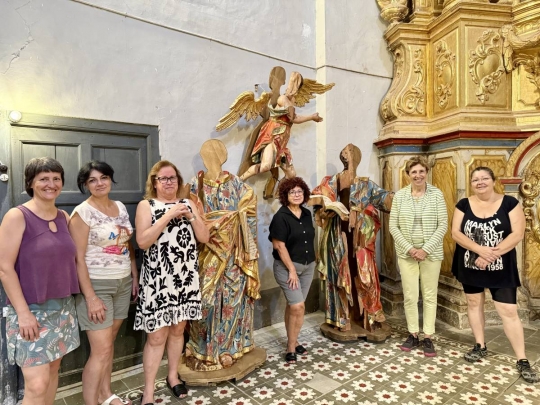 Sant Pere, Sant Pau i un àngel reneixen vuitanta anys després a Palau de Noguera