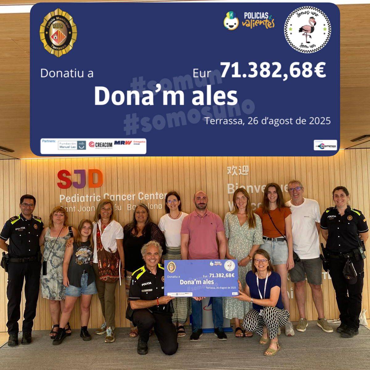 Policías x Valientes recapta més de 71.000 euros contra el càncer infantil 
