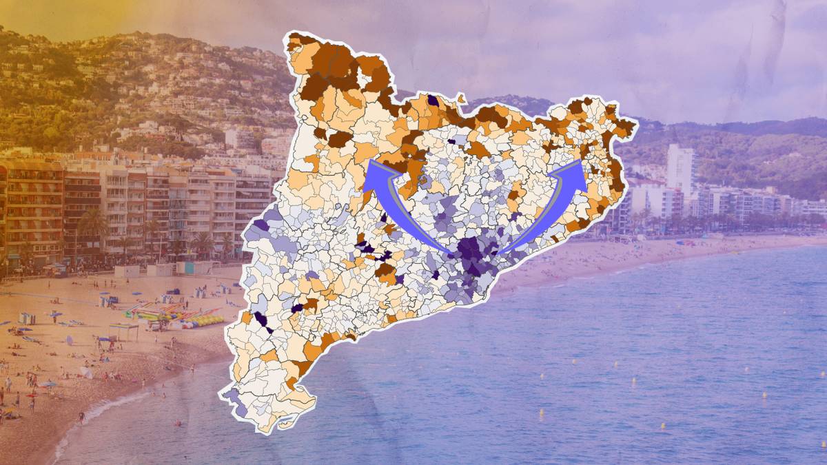 Ciutats que es buiden, pobles que s'omplen: així és Catalunya a l'agost