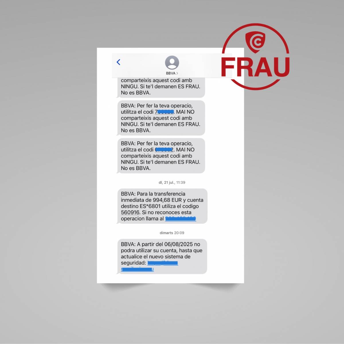 Alerta per ciberestafa bancària a través d'accessos falsos al teu compte