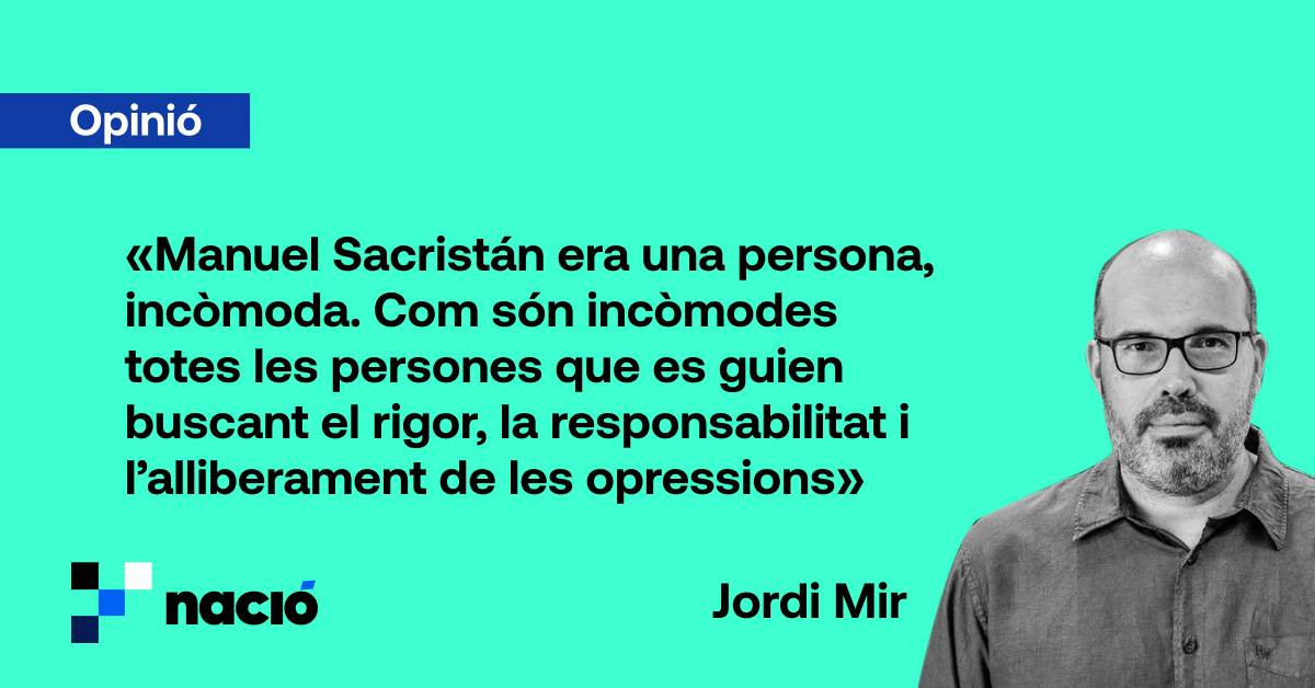 Per què no ens parlen de Manuel Sacristán?