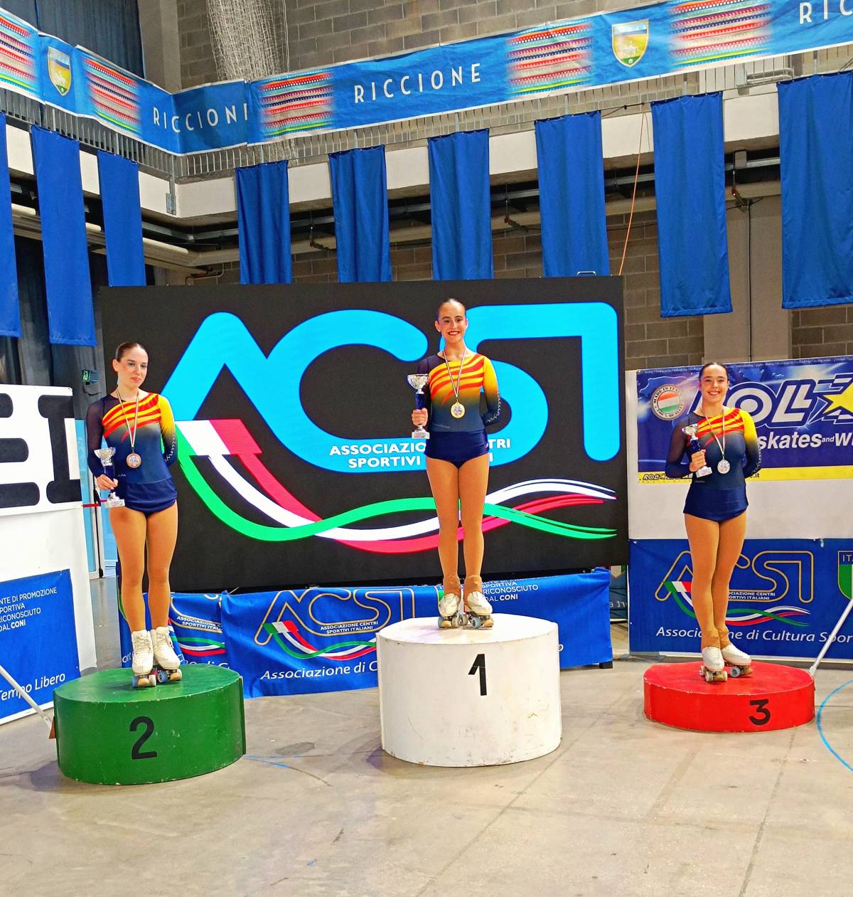 Ares Navarro Casafont, del Solsona Patí Club, subcampiona del ASC International Roller Trophy a Riccione, Itàlia 