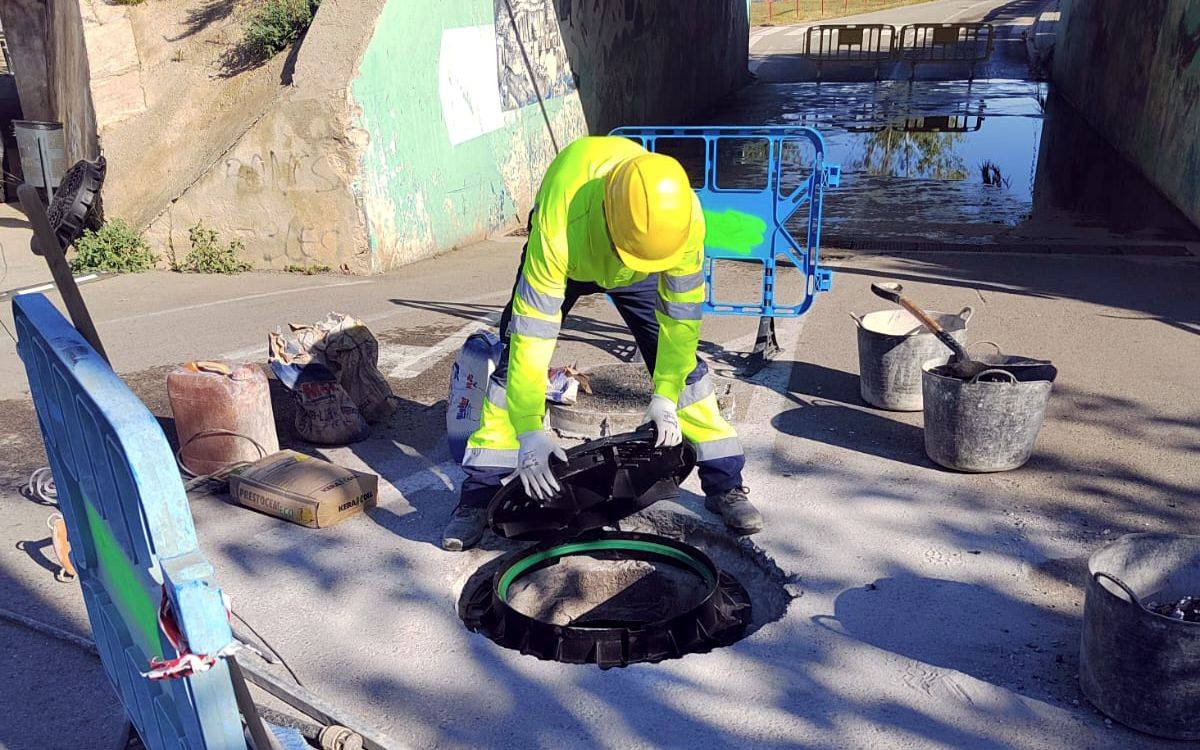 Altafulla renova les tapes del dipòsit del Puntet per reduir el risc d'inundacions a Baix a Mar