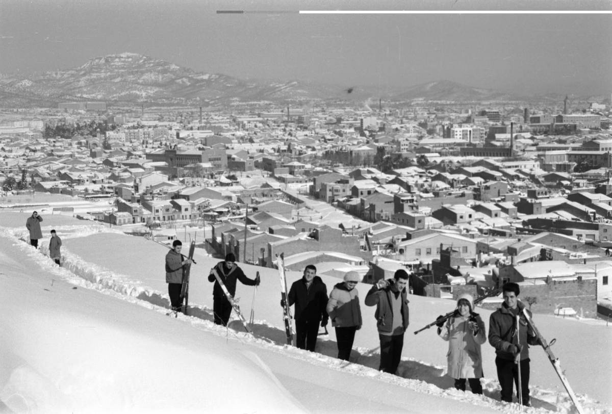 Baixada amb esquís per la Font Vella