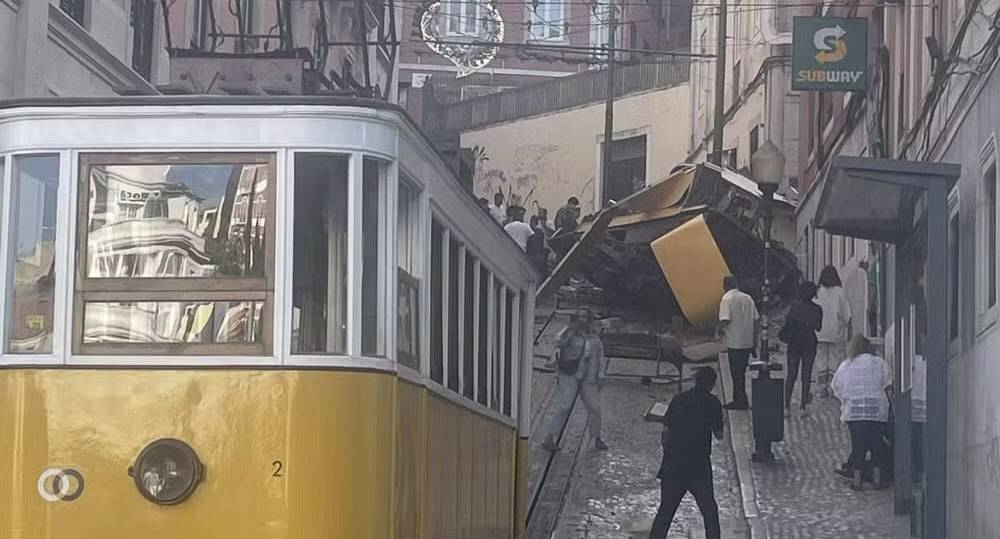 Un funicular de Lisboa descarrila i deixa almenys tres morts i vint ferits