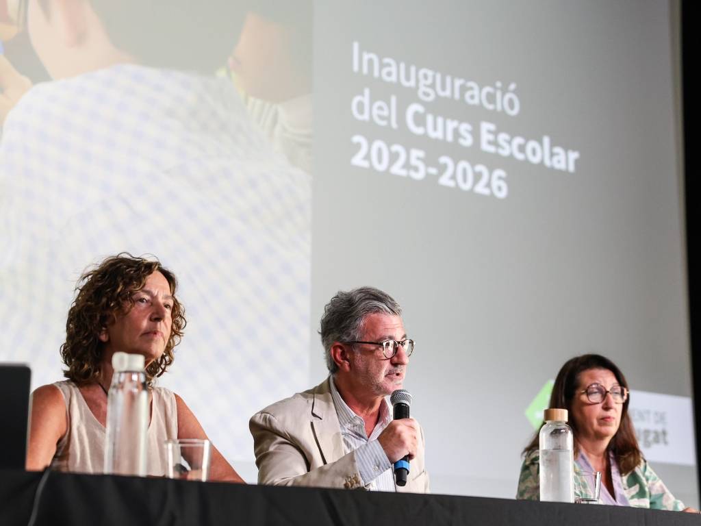 Una imatge de l'acte d'inauguració del curs escolar. - AJ Sant Cugat