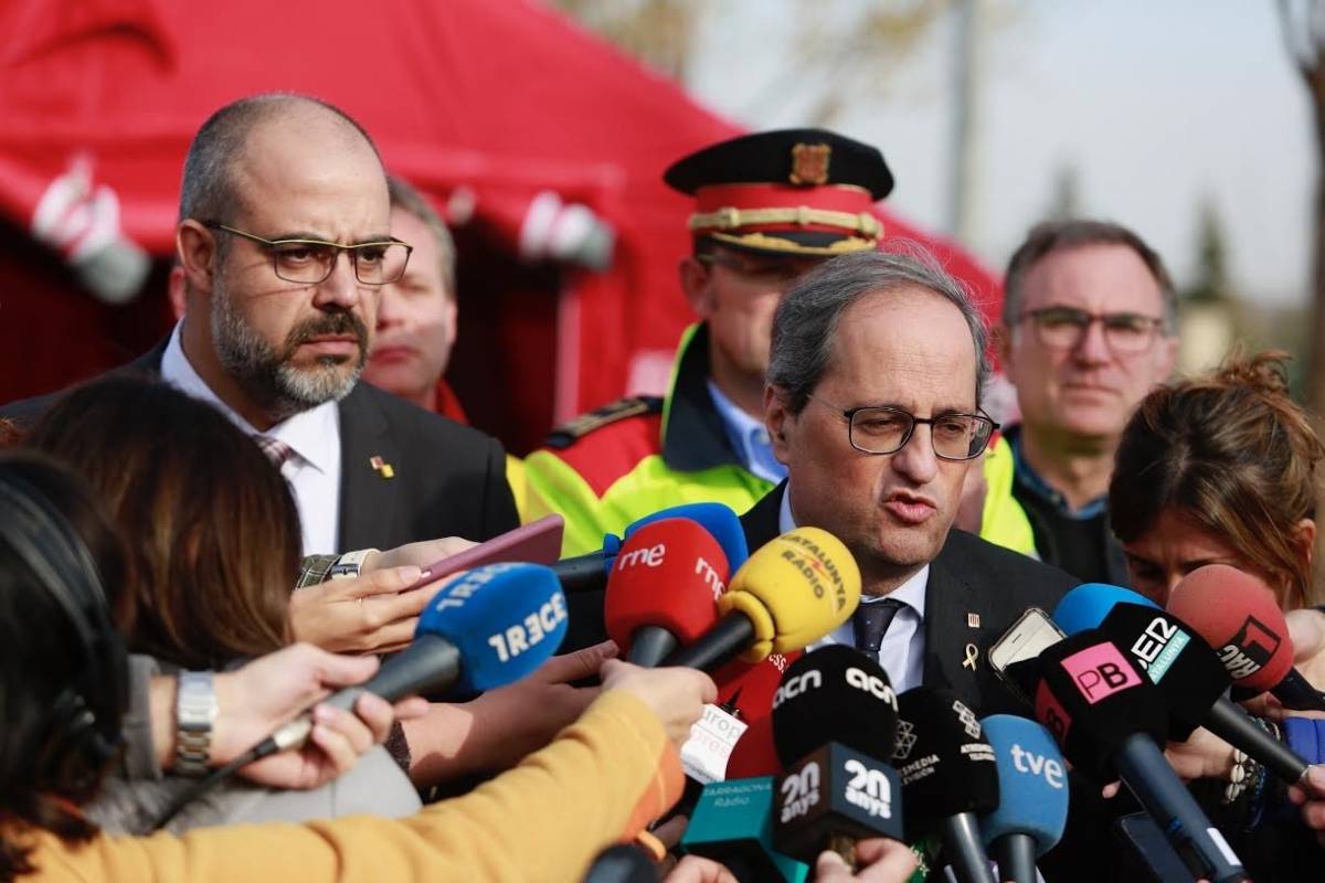 Buch acusa Torra de voler renunciar a les competències de Mossos perquè "portava problemes"