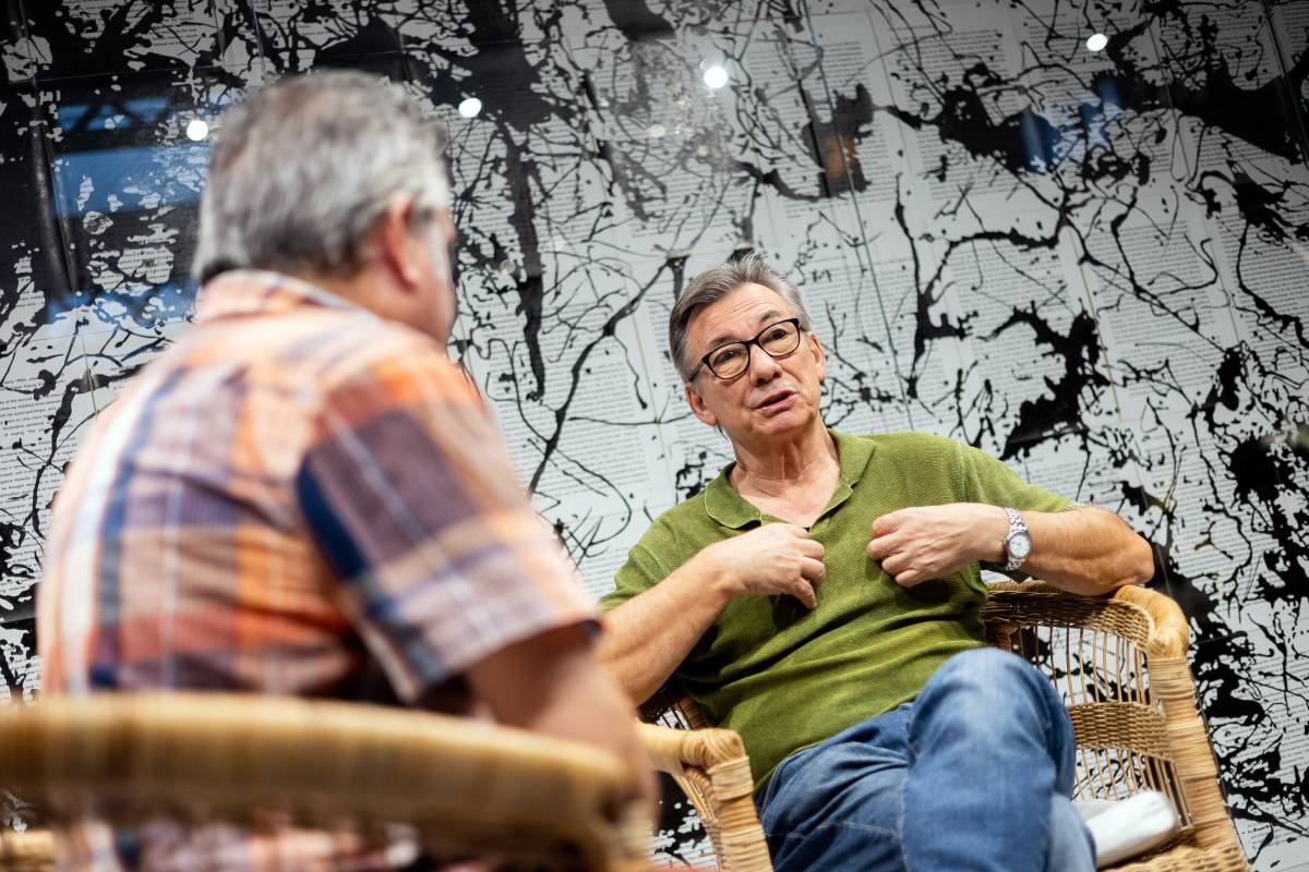 Francesc Codina, durant l'entrevista amb Nació - Hugo Fernández