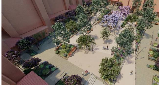 Així serà la `nova` plaça de les Acàcies - Cedida (Aj. Sabadell) Així serà la `nova` plaça de les Acàcies