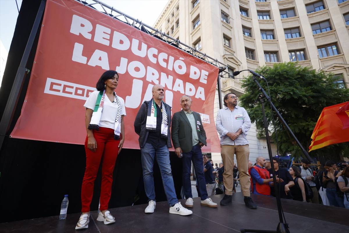 CCOO i UGT exigeixen a Junts que retirin l'esmena a la totalitat a la reducció de jornada