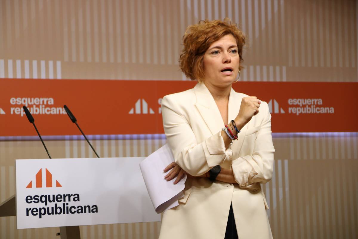 Elisenda Alamany presenta la nova imatge d`ERC - Bernat Vilaró / ACN Elisenda Alamany presenta la nova imatge d`ERC