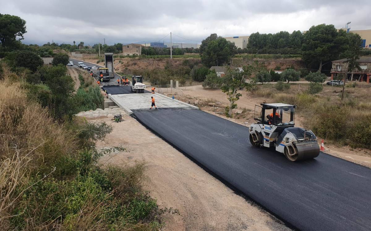 S'amplia el pont del Torrent del Caus a la carretera TV-2034 entre Valls a Vilabella
