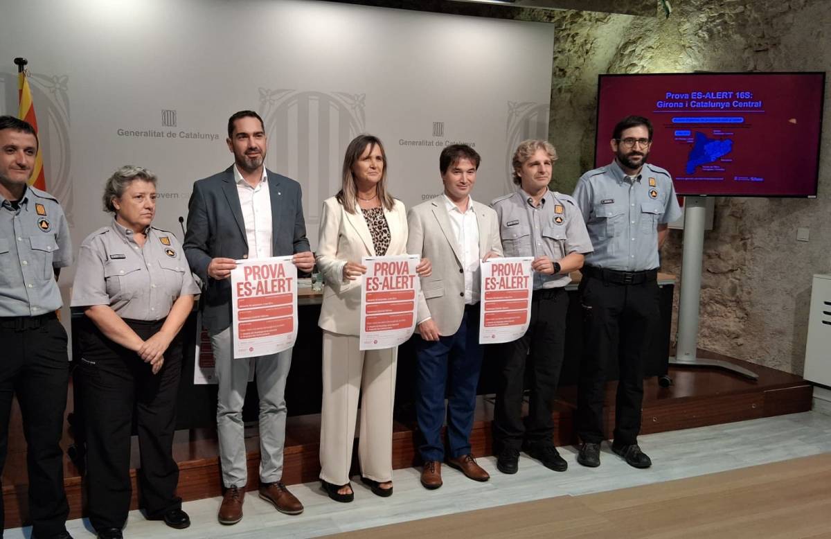 Protecció Civil provarà les alertes d'emergència als mòbils de Girona i la Catalunya central el dimarts 16
