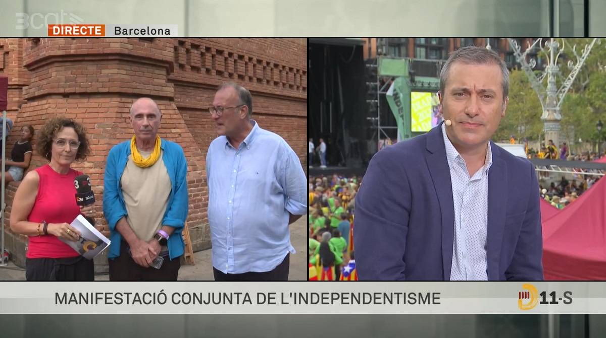 La programació de TV3 per la Diada: connexió amb el 324 durant vuit hores, pel·lícules i un especial informatiu