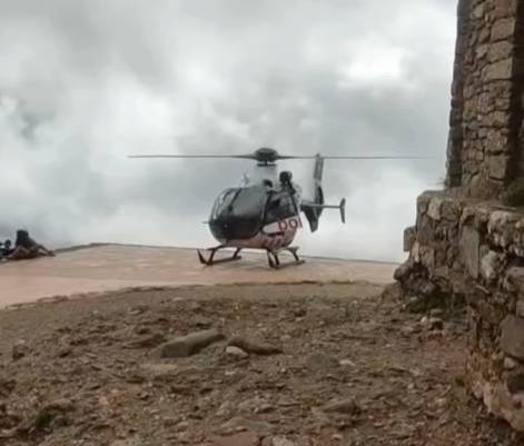 Evacuen una dona amb helicòpter al cim de la Mola i és traslladada al Taulí de Sabadell