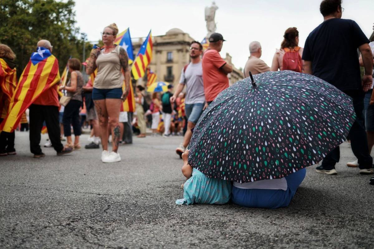 La manifestació de la Diada es manté malgrat la previsió de pluja